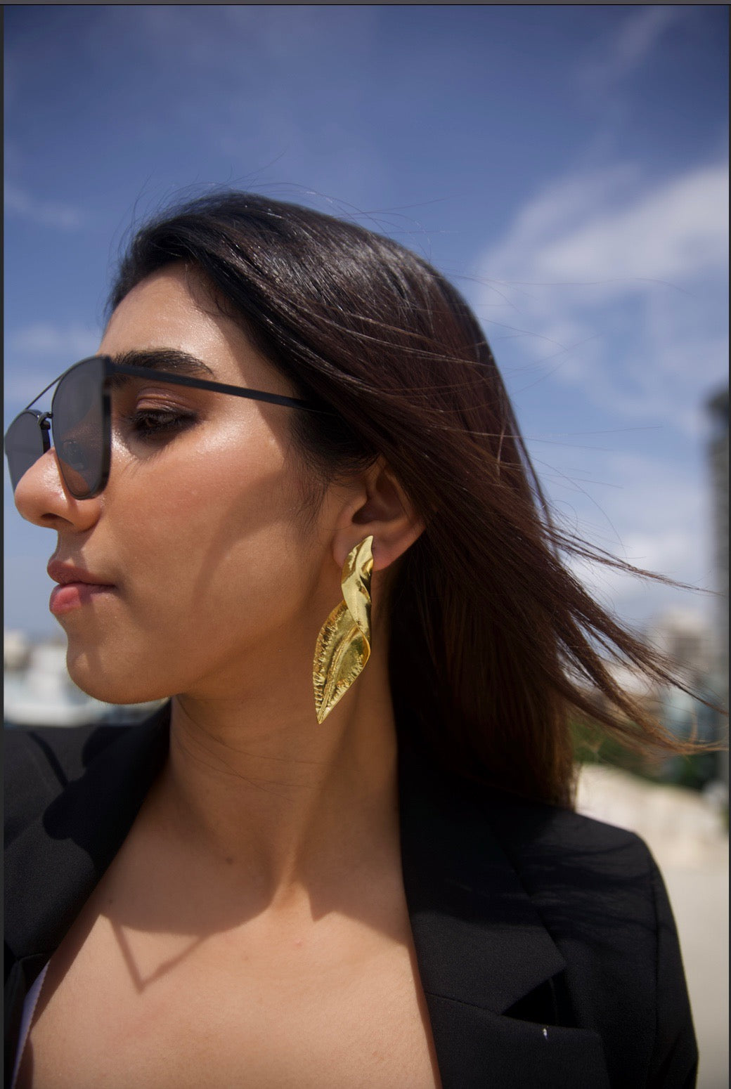 Golden Bolt earrings