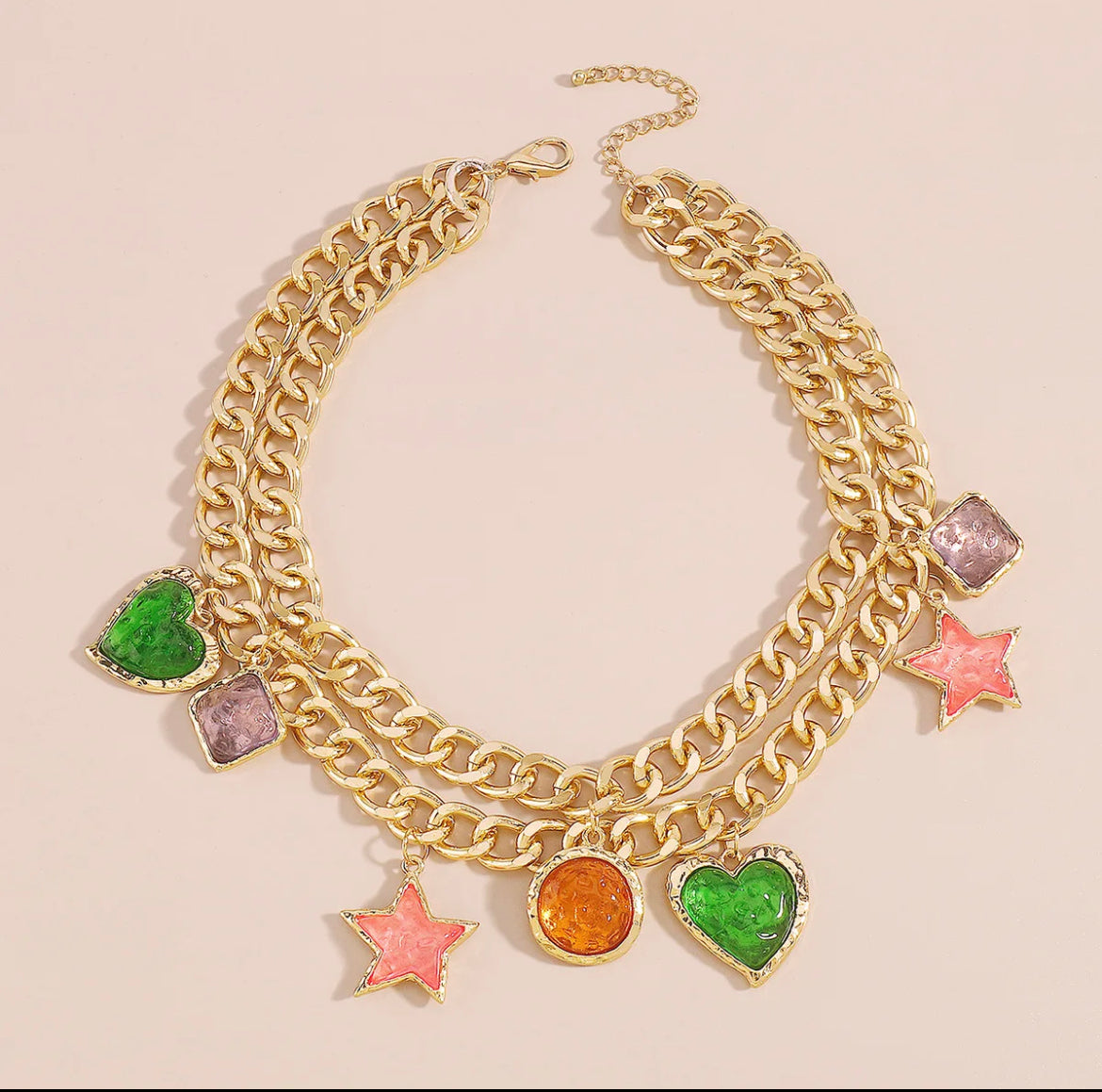 Chunky Charm Necklace