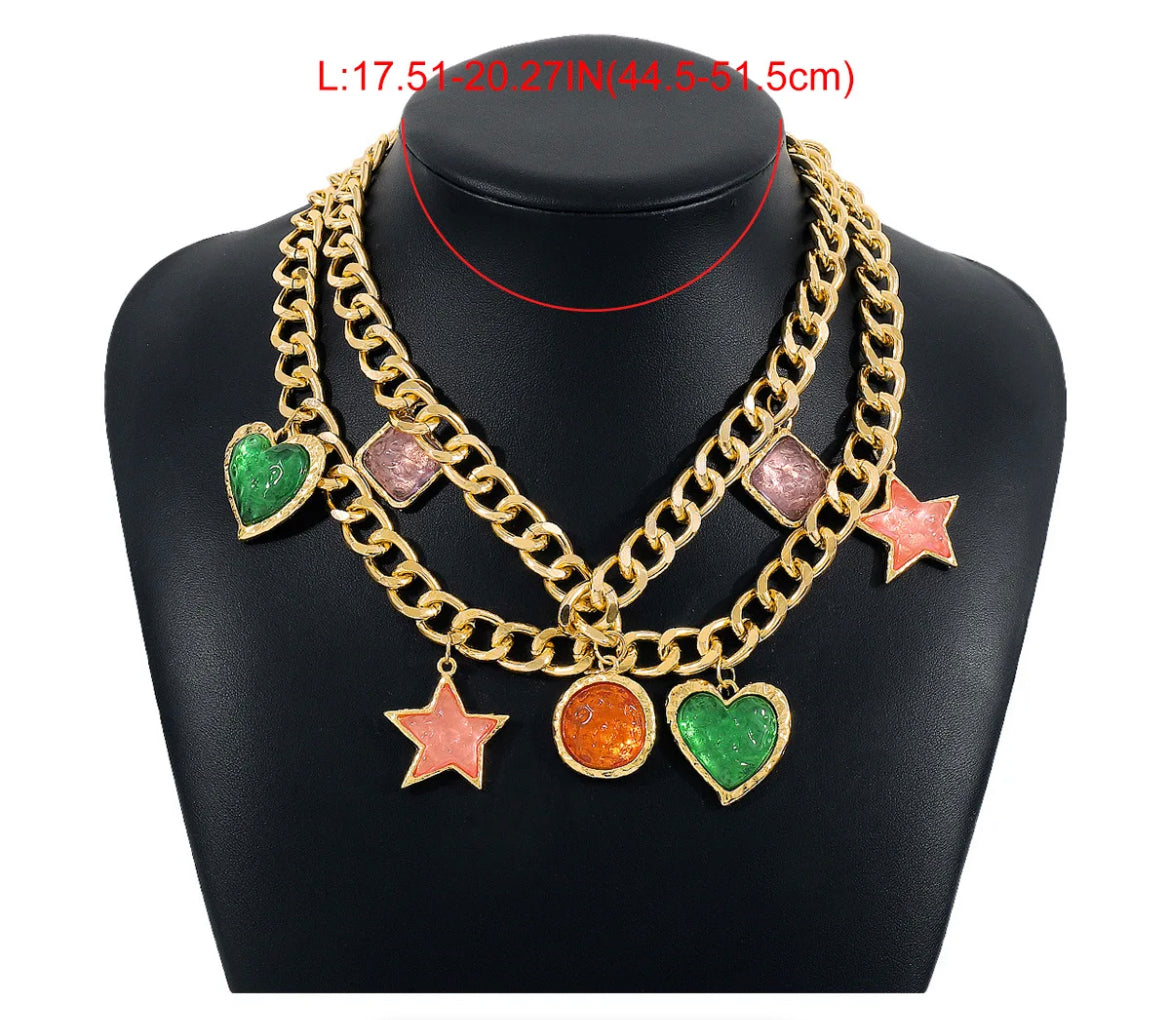 Chunky Charm Necklace