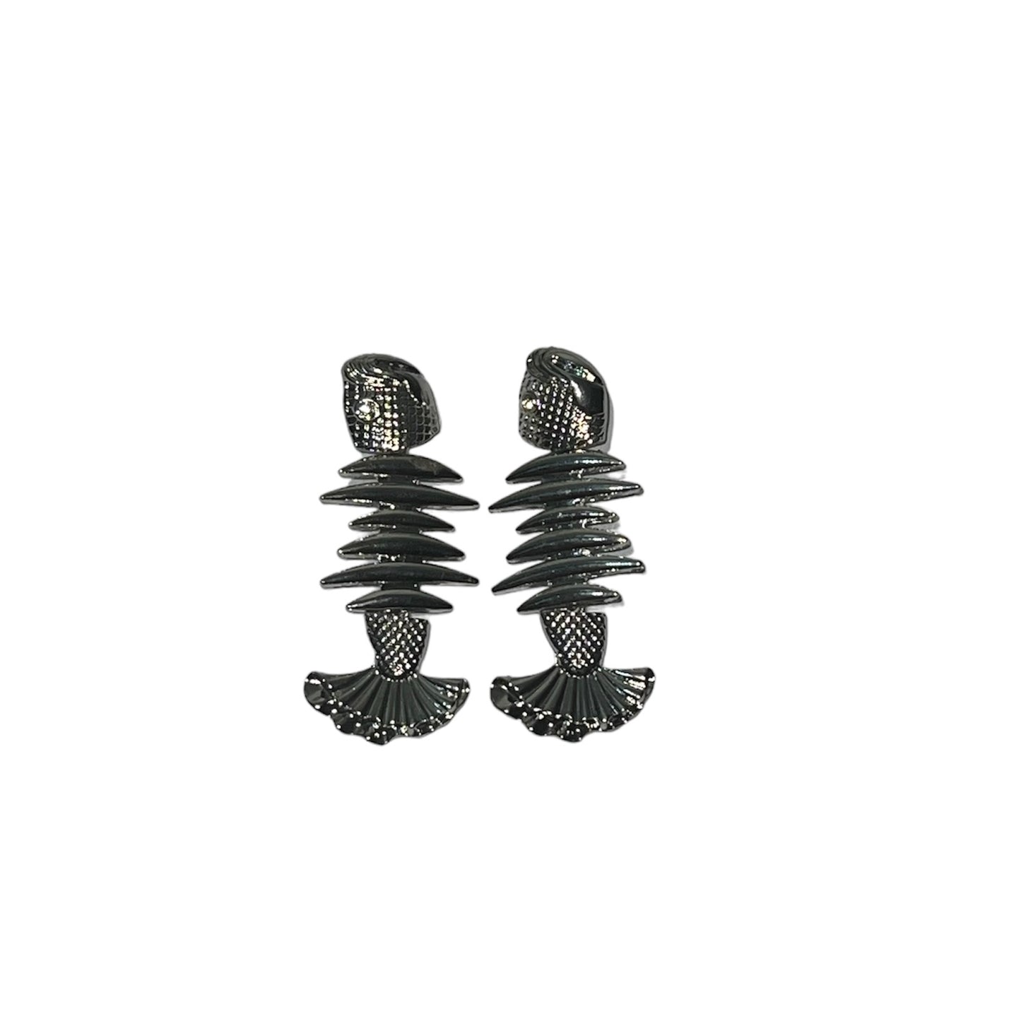Silver Fishbone earrings