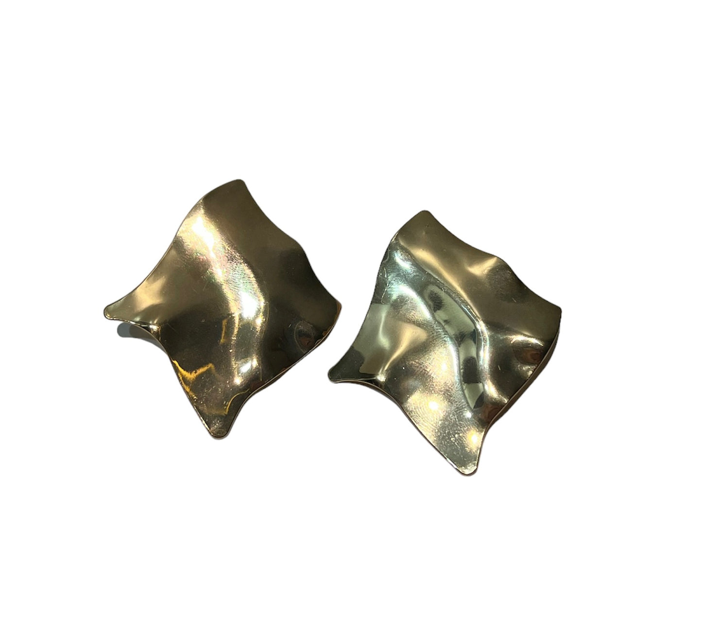 Golden Plate Earrings
