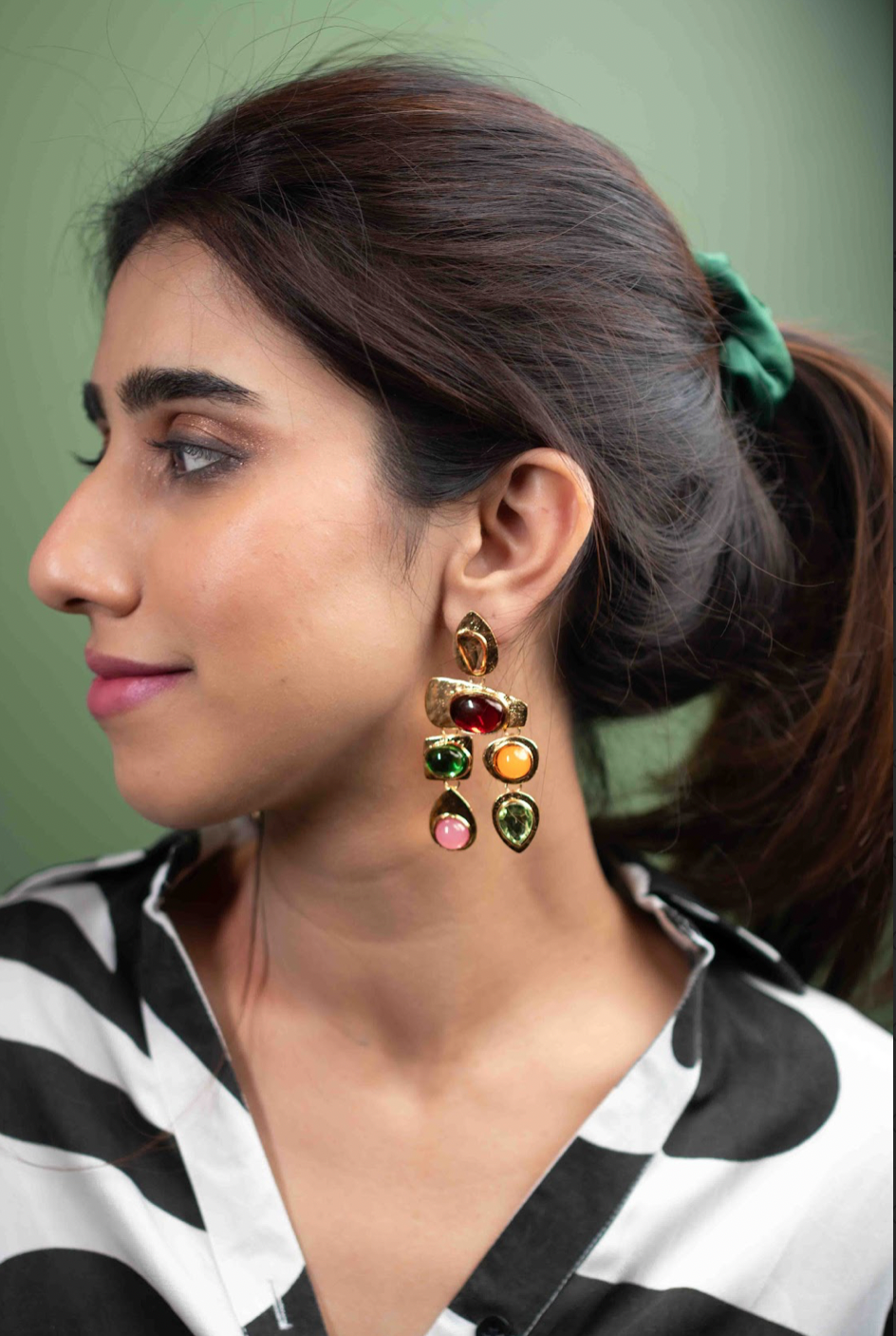 Sunset Stone Danglers