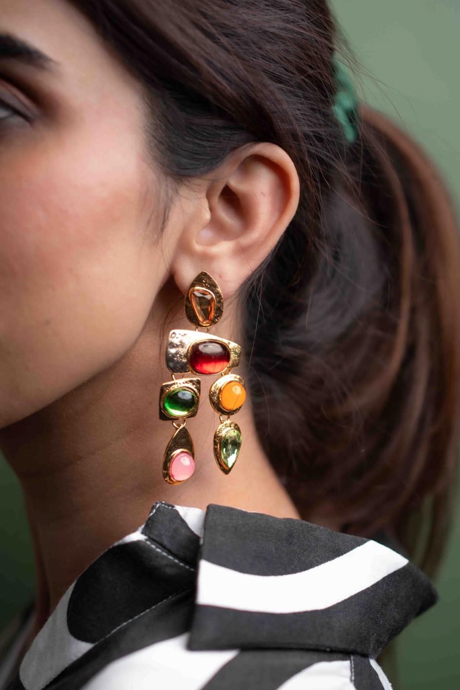 Sunset Stone Danglers