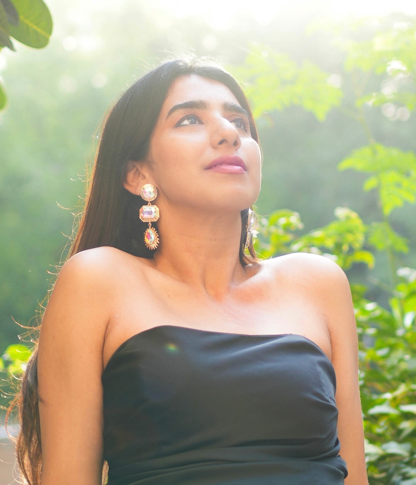 Transparent Hue Gemstone earrings