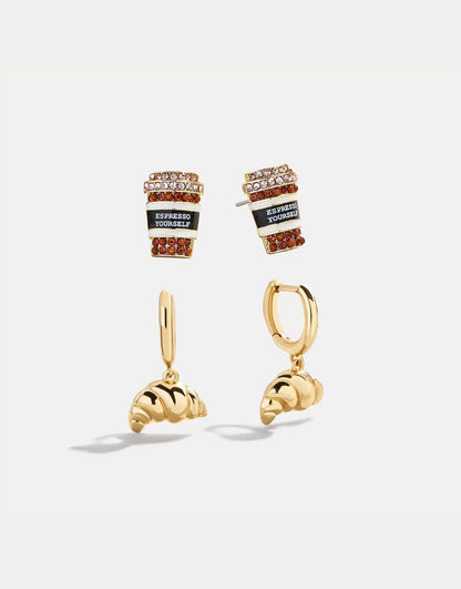 Coffee & Croissant Charms
