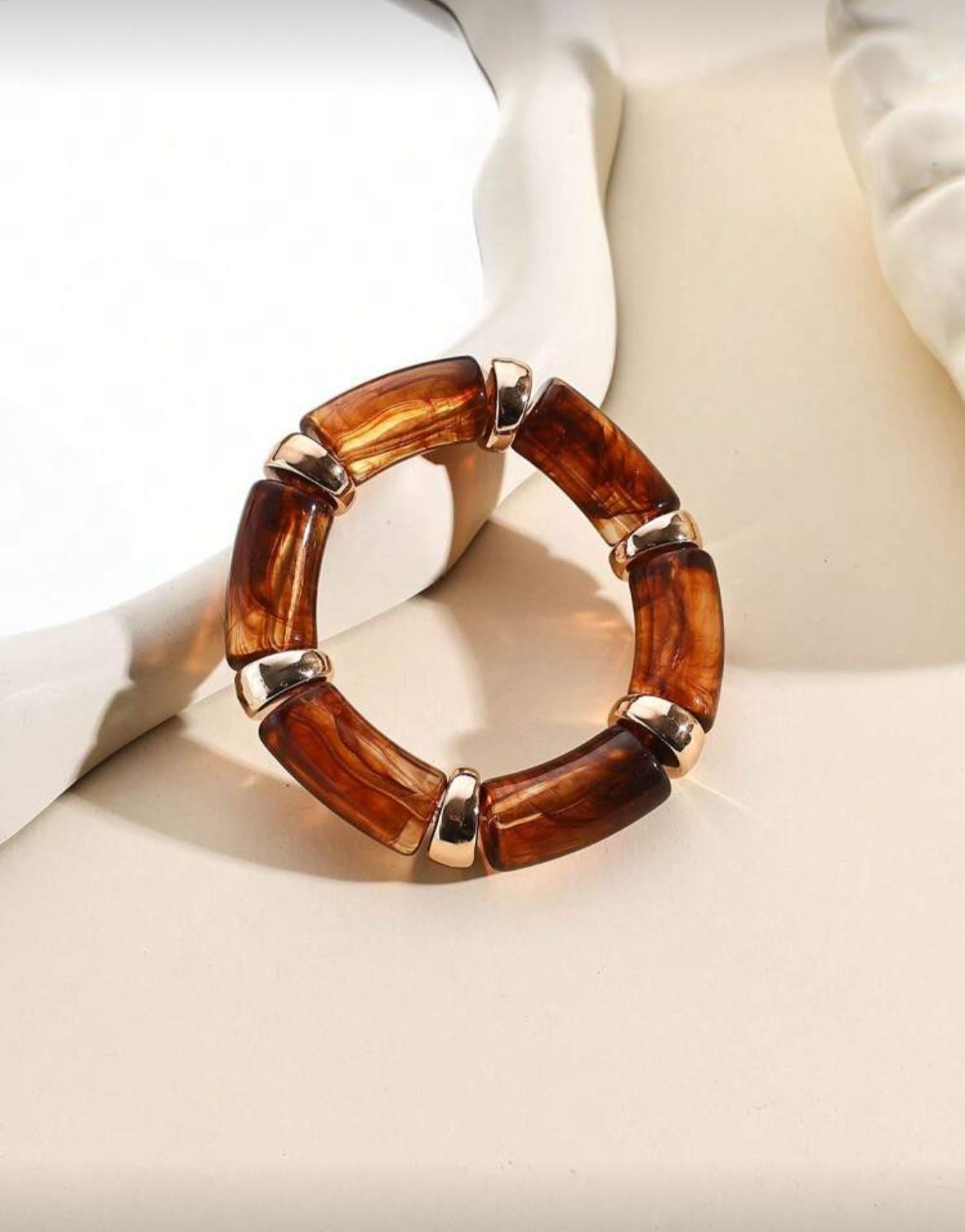 Resin Bracelet (Brown)