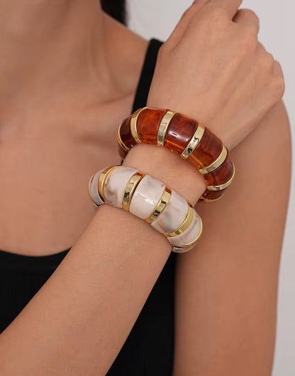 Bubble Resin Bangle (Marble)