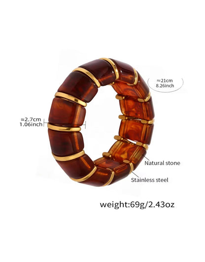 Bubble Resin Bangle (Brown)