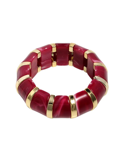 Bubble Resin Bangle (Maroon)
