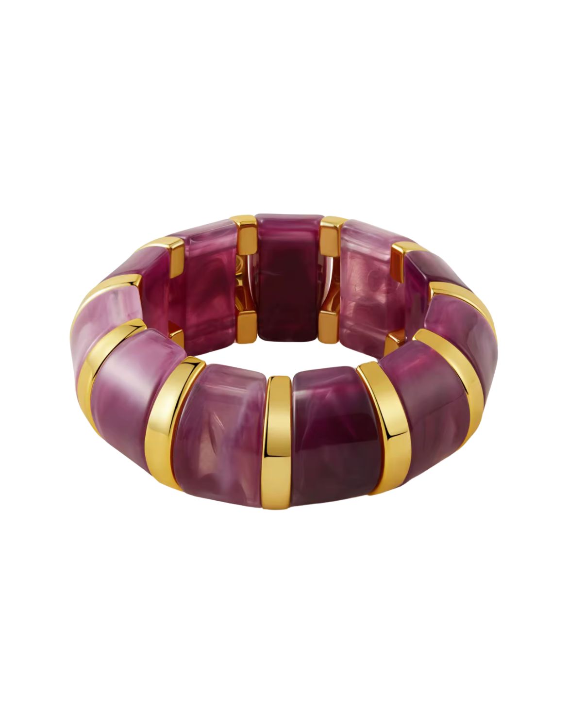 Bubble Resin Bangle (Purple)