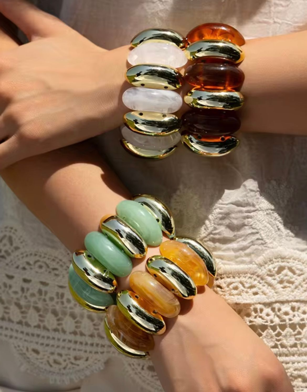 Nova Resin Cuff (White)