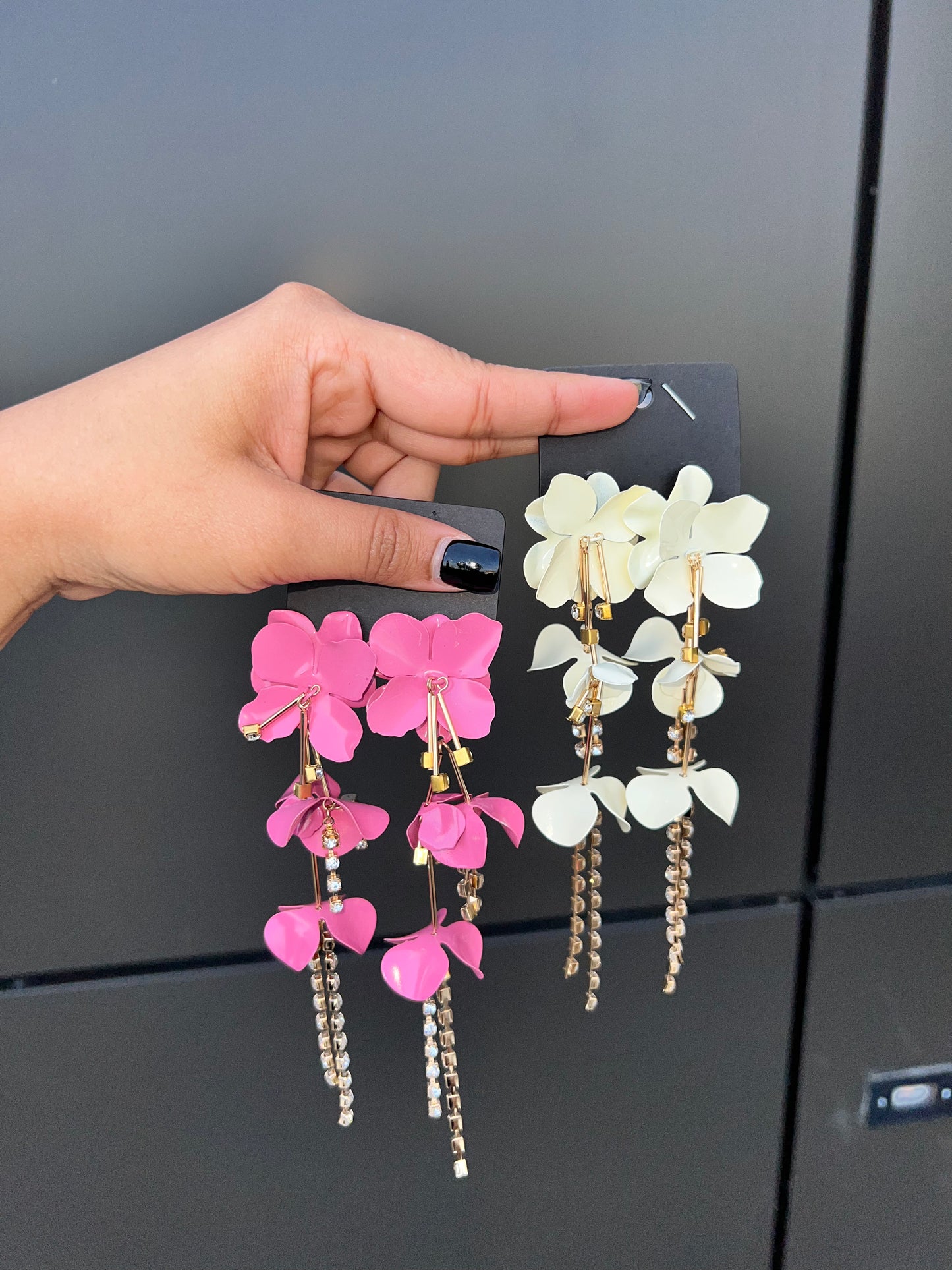Petal Whisper Earrings - Pink