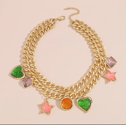 Chunky Charm Necklace
