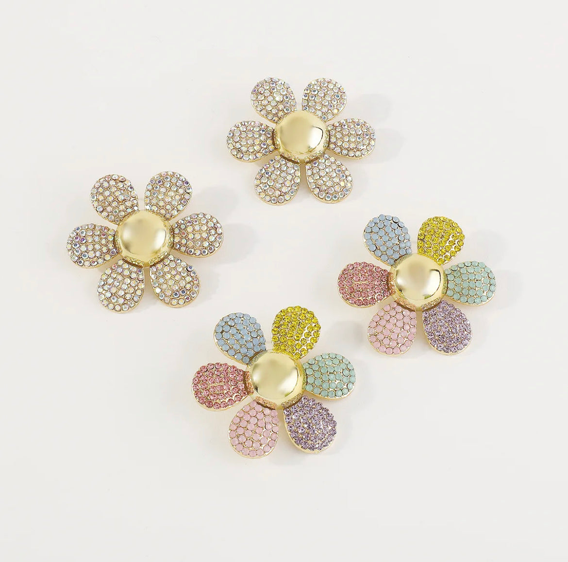 Golden Bloom Statement Earrings