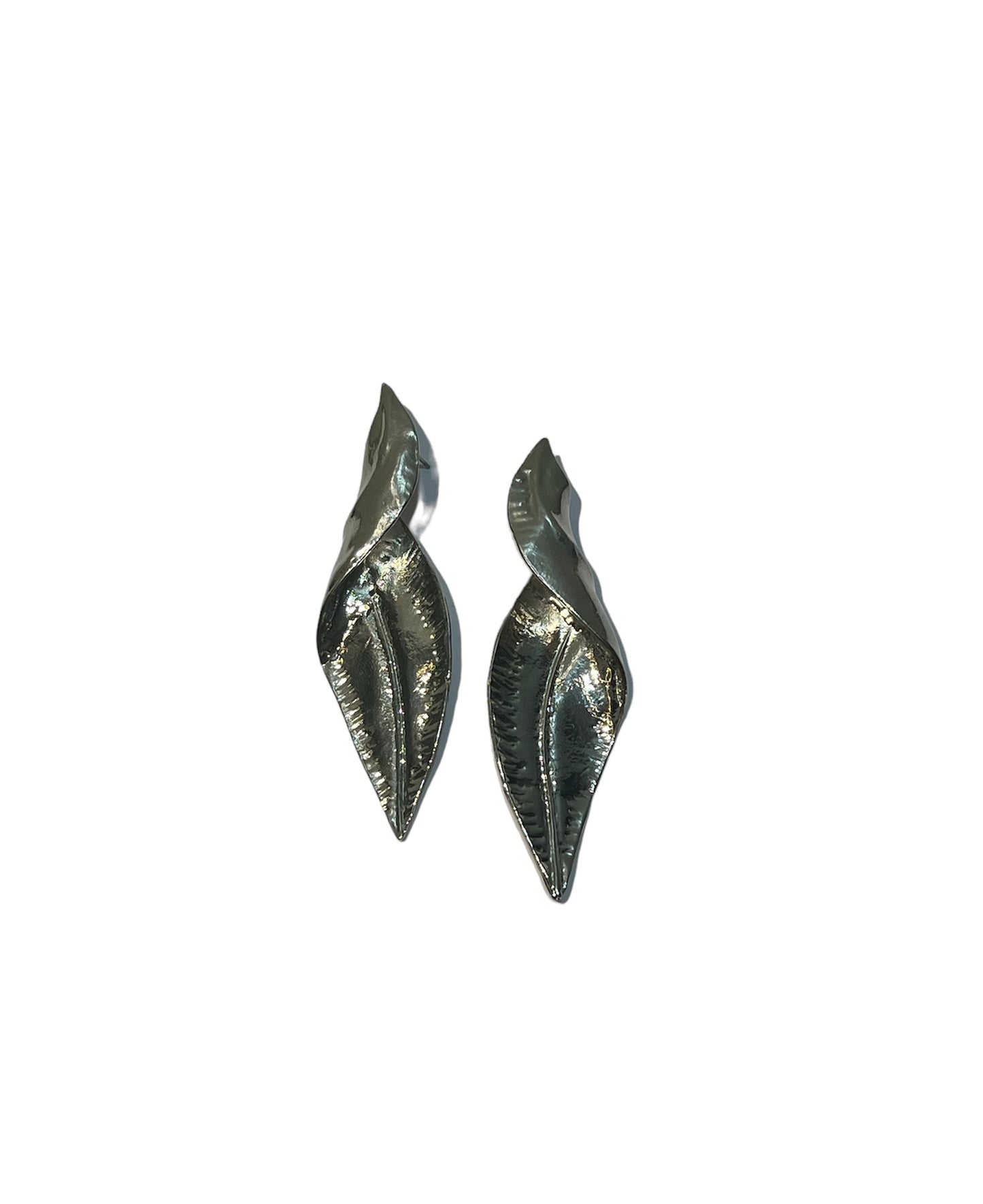 Silver Bolt earrings