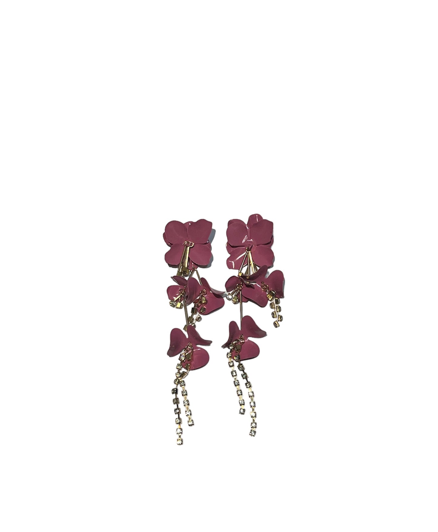 Petal Whisper Earrings - Pink