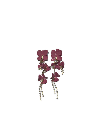 Petal Whisper Earrings - Pink