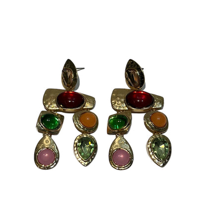 Sunset Stone Danglers