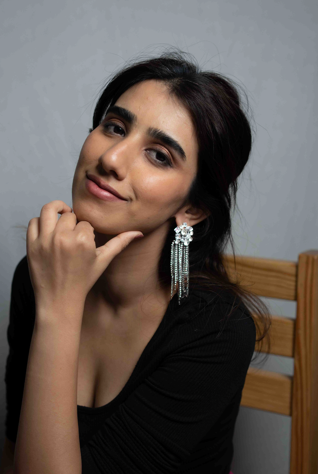 Luna Silver Danglers