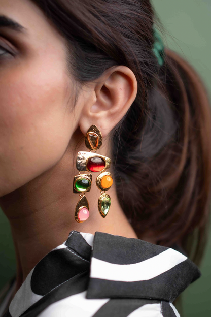 Sunset Stone Danglers
