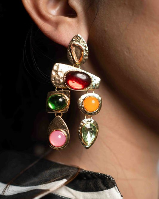 Sunset Stone Danglers