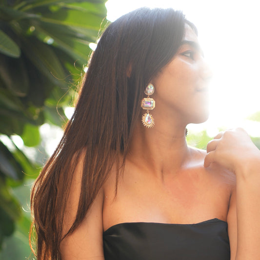 Transparent Hue Gemstone earrings
