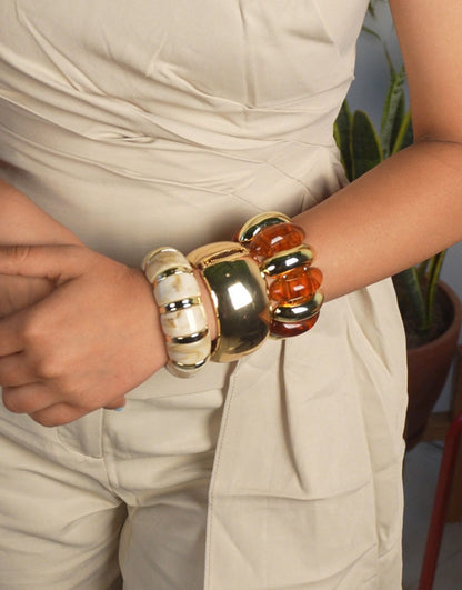 The Afterglow Stack (White/Brown/Gold)